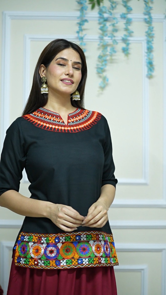 mame＊Embroidery Jersey Skir Buy CANVIR Women's Rayon Top with Long Skirt Set Embroidery Skirt